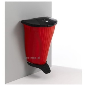 Kosz naścienny TTS Wall-Up 50 L z pokrywą otwieraną pedałem