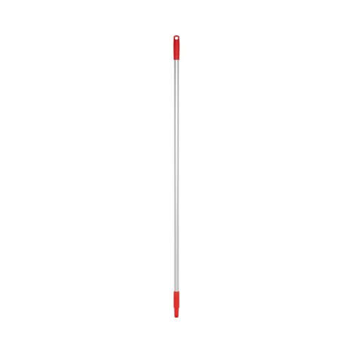 Kij aluminiowy Ø25 mm 146 cm z kolorowym uchwytem czerwony Vikan