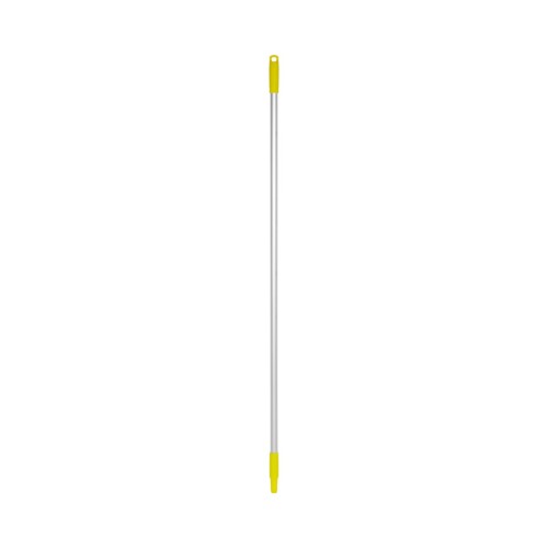 Kij aluminiowy Ø25 mm 146 cm z kolorowym uchwytem żółty Vikan