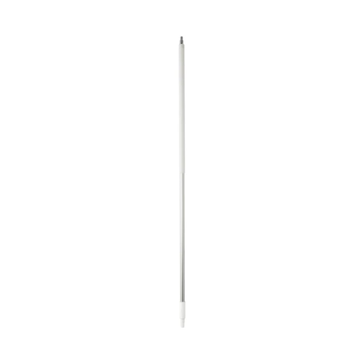 Kij aluminiowy z przepływem wody 156,5 cm z końcówką na wąż biały Vikan