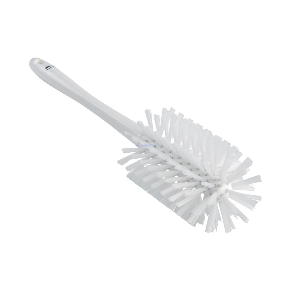Szczotka do rur Ø90 mm jednoczęściowa z uchwytem 43 cm średnio-twarda biała Vikan