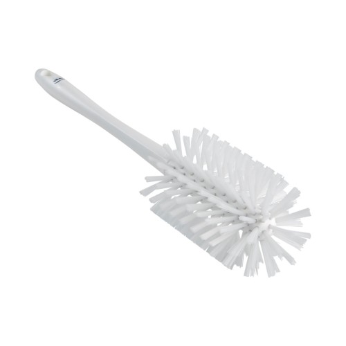 Szczotka do rur Ø90 mm jednoczęściowa z uchwytem 43 cm średnio-twarda biała Vikan