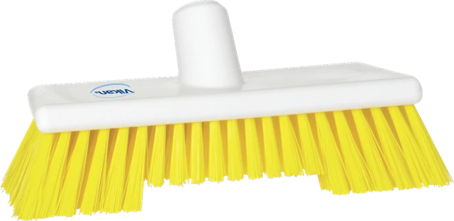 Szczotka na kij twarda dwie długości włosia żółta 24.5cm Vikan