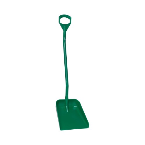 Szufla ergonomiczna 131 cm z dużą łopatą uchwyt D zielona Vikan