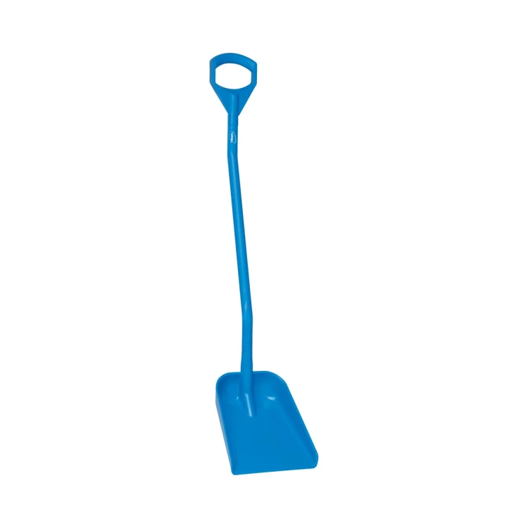 Szufla ergonomiczna 128 cm z małą łopatą uchwyt D niebieska Vikan