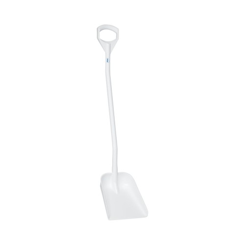 Szufla ergonomiczna 128 cm z małą łopatą uchwyt D biała Vikan