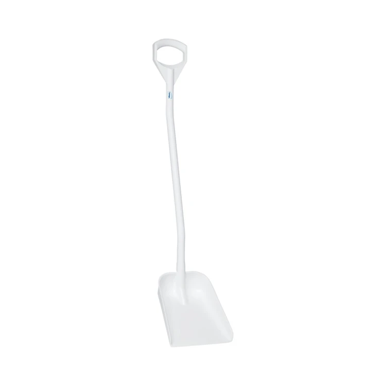 Szufla ergonomiczna 128 cm z małą łopatą uchwyt D biała Vikan