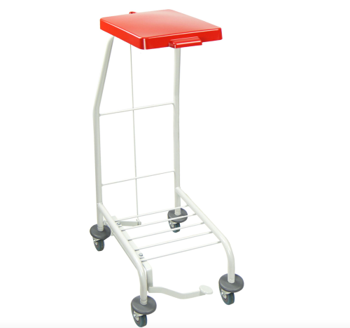 wózek na odpady medyczne Euro System 1x70L DUST malowany z pedałem