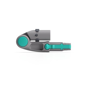 Redukcja kątowa TTS z LAMPO na kij fi 23 mm – przegub + adapter 2w1