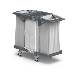 Wózek hotelowy TTS Magic Hotel 800S zamykany, 2 worki 120 l