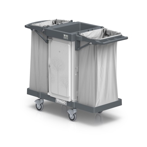 Wózek hotelowy TTS Magic Hotel 800S zamykany, 2 worki 120 l