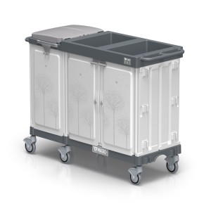 Wózek hotelowy TTS Magic Hotel 840E Elegance z uchwytem worka 150 l