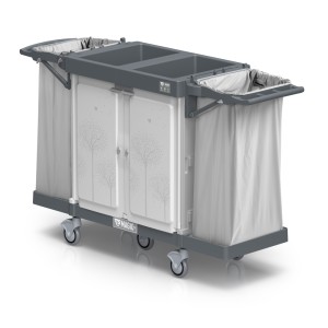 Wózek hotelowy TTS Magic Hotel 850S zamykany, 2 worki 120 l