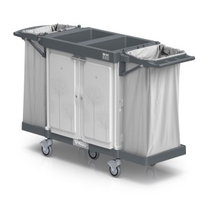 Wózek hotelowy TTS Magic Hotel 890S zamykany, 2 worki 120 l