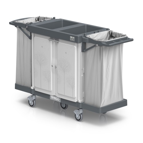 Wózek hotelowy TTS Magic Hotel 890S zamykany, 2 worki 120 l