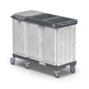 Wózek hotelowy TTS Magic Hotel 880E Elegance, worek 150 l z przegrodami