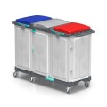 Wózek na odpady TTS Magic Line 150P Professional, zamykany, 3x150 l