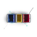 Wózek na odpady TTS Magic Line 150P Professional, zamykany, 3x150 l – detal wyposażenia