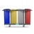 Wózek na odpady TTS Magic Line 190B Basic, 2x120 + 2x150 l – detal konstrukcji