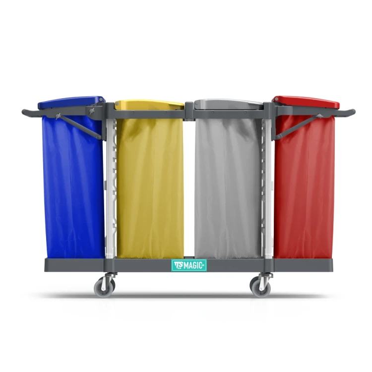 Wózek na odpady TTS Magic Line 190B Basic, 2x120 + 2x150 l – detal konstrukcji