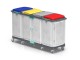 Wózek na odpady TTS Magic Line 190P Professional, zamykany, 4x150 l