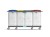 Wózek na odpady TTS Magic Line 190P Professional, zamykany, 4x150 l – detal konstrukcji