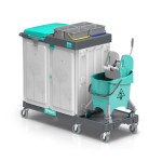 Wózek serwisowy TTS Magic Line 380E Elegance, wąski 58 cm, wiadro Pile 30 l