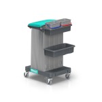 Wózek serwisowy TTS Magic Line 20B z kuwetą i wiadrami 4 l, worek 120 l