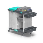 Wózek serwisowy TTS Magic Line 310P, zabudowany worek 150 l, szafka i kosze
