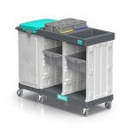 Wózek serwisowy TTS Magic Line 400P, zabudowany worek 150 l i 2 szafki