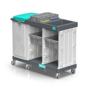 Wózek serwisowy TTS Magic Line 400P, zabudowany worek 150 l i 2 szafki