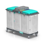 Wózek serwisowy TTS Magic Line 390E Elegance, 2 worki 150 l do segregacji