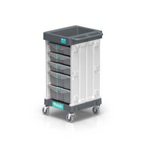 Wózek serwisowy TTS Mini Magic 400B z 5 szufladami z zamkami