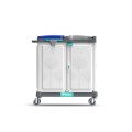 Wózek na odpady TTS Magic Line 160P Professional, zamykany, 2x150 l – detal konstrukcji
