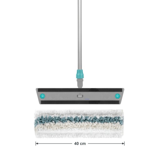 Mop płaski na rzep TTS TRIS 40cm komplet – stelaż Velook, kij aluminiowy i wkład Tris