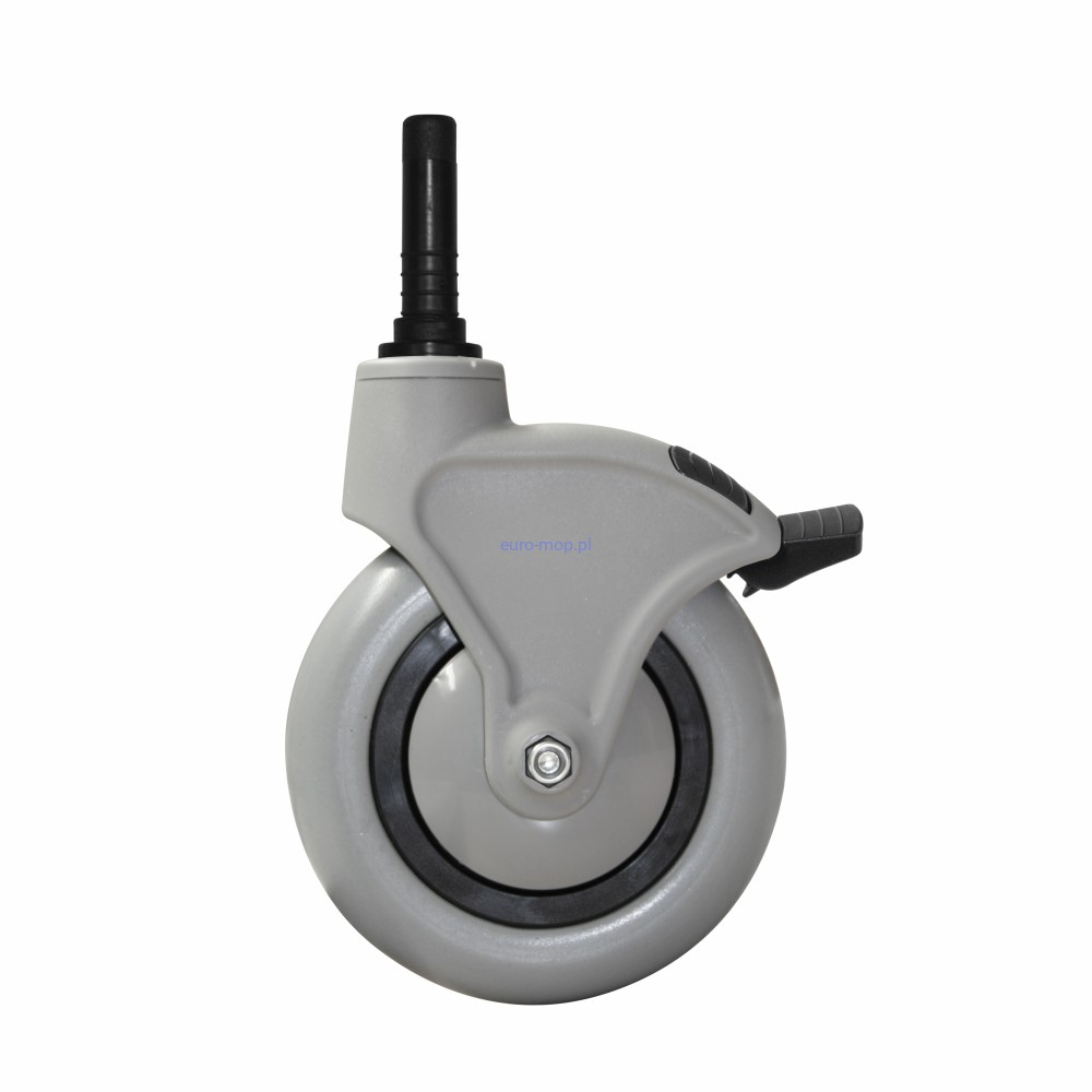 Koło gumowe ø 150 mm z hamulcem pod odbojnik ø 200 mm do wózka TTS Green Line