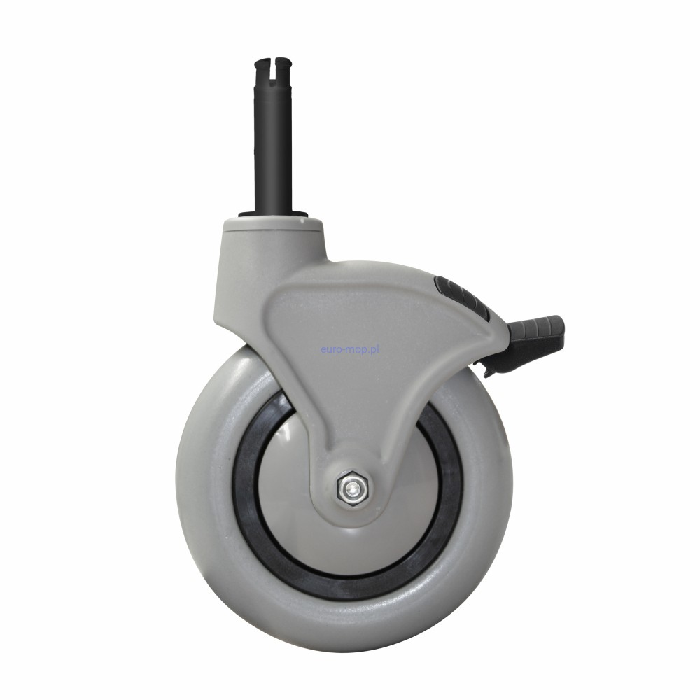 Koło gumowe ø 150 mm z hamulcem pod odbojnik ø 200 mm do wózka TTS Magic Line