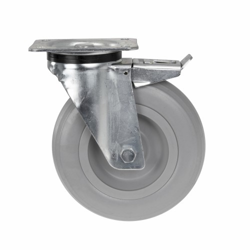 Koło gumowe ø 200 mm z hamulcem – do wózka TTS Magic Line