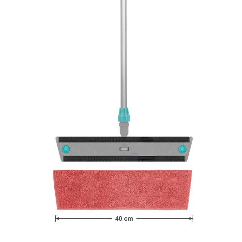 Mop płaski na rzep TTS MICRORED 40cm komplet – stelaż Velook, kij aluminiowy i wkład Microred