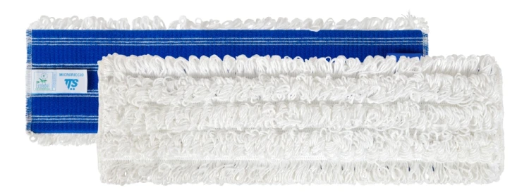 Mop płaski na rzep TTS MICRORICCIO biały 40cm komplet