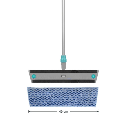 Mop płaski na rzep TTS MICROSAFE 40cm komplet – stelaż Velook, kij aluminiowy i wkład Microsafe