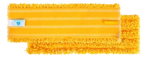 Mop płaski na rzep TTS MICRORICCIO żółty 40cm komplet