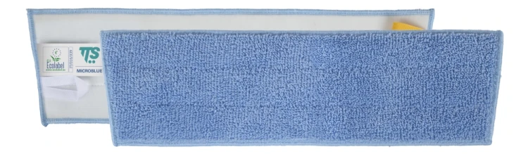 Mop płaski na rzep TTS MICROBLUE 60cm komplet