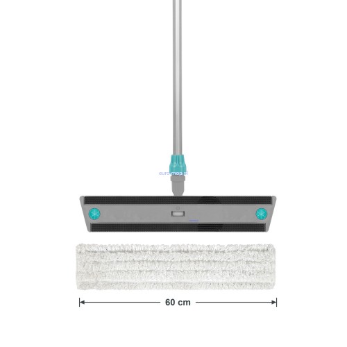 Mop płaski na rzep TTS MICRORICCIO biały 60cm komplet – stelaż Velook, kij aluminiowy i biały wkład Microriccio