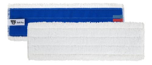 Mop płaski na rzep TTS SOFT PRO biały 60cm komplet