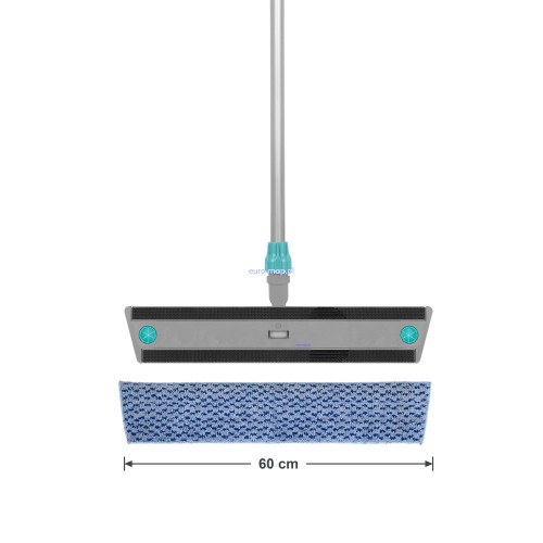 Mop płaski na rzep TTS MICROSAFE 60cm komplet – stelaż Velook, kij aluminiowy i wkład Microsafe