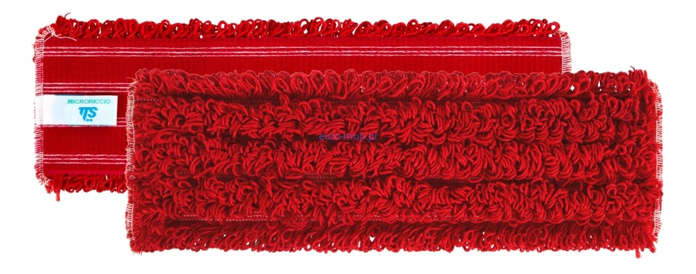 Mop płaski na rzep TTS MICRORICCIO czerwony 60cm komplet
