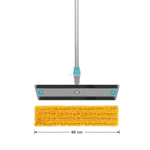 Mop płaski na rzep TTS MICRORICCIO żółty 60cm komplet – stelaż Velook, kij aluminiowy i żółty wkład Microriccio