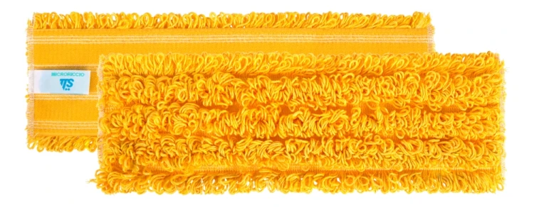 Mop płaski na rzep TTS MICRORICCIO żółty 60cm komplet