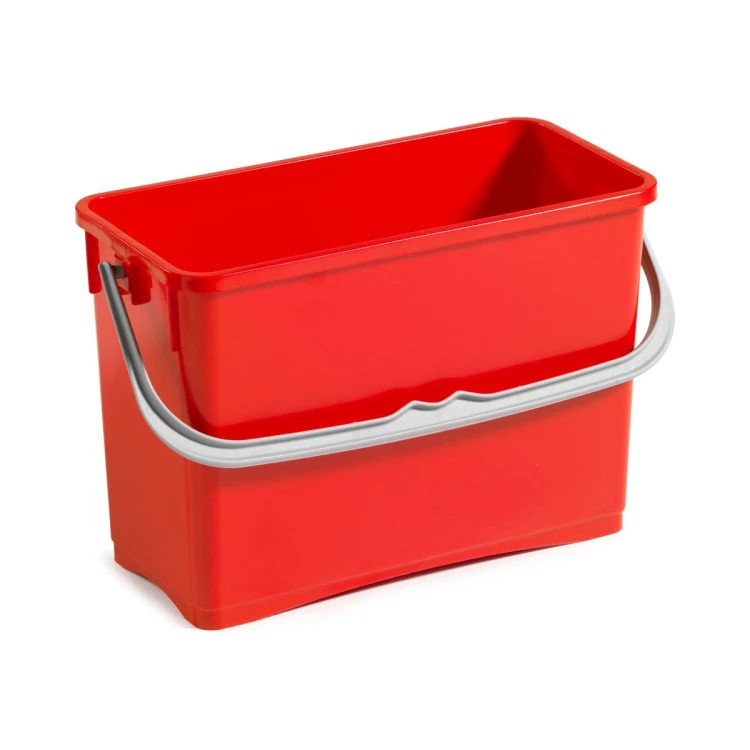 Wiadro TTS 8 l prostokątne do mopów płaskich 30 cm, do wózków Magic Line – detal